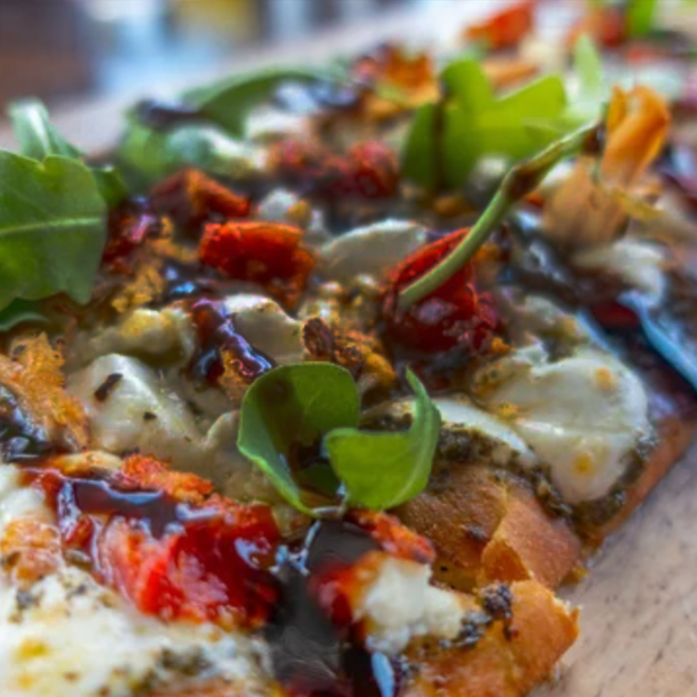 Flatbread Pizza and small plates that pair great with our selection of beer, wine and spirits.